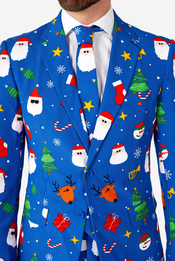 Opposuits | Festivität Blau | Herrenanzug | Weihnachtsanzug für Herren