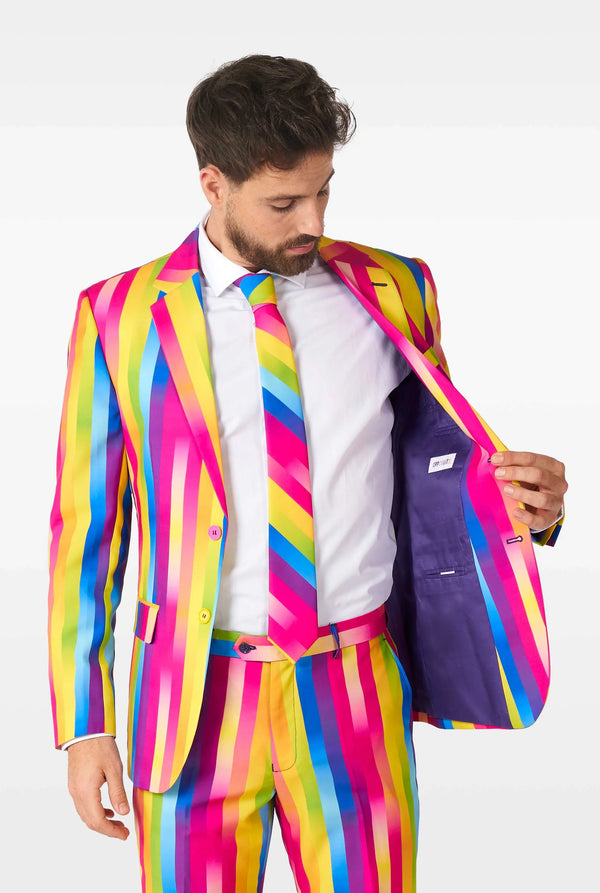 Opposuits | Regenbogenglasur | Herrenanzug | Herrenanzug Regenbogen