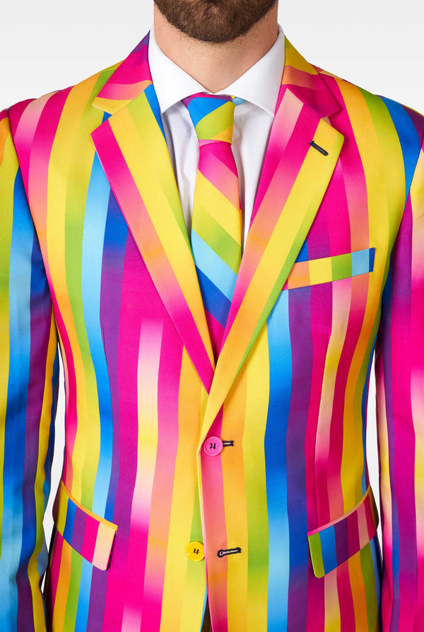 Opposuits | Regenbogenglasur | Herrenanzug | Herrenanzug Regenbogen