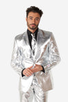 Opposuits | Glänzendes Silber | Herrenanzug | Herrenanzug Silber
