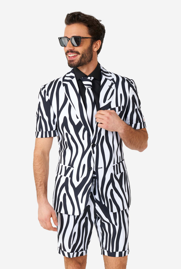 Opposuits | Sommer Zazzy Zebra | Herrenanzug | Herrenanzug mit Zebramuster