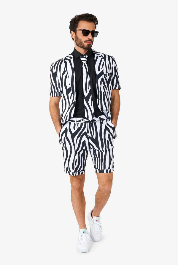 Opposuits | Sommer Zazzy Zebra | Herrenanzug | Herrenanzug mit Zebramuster