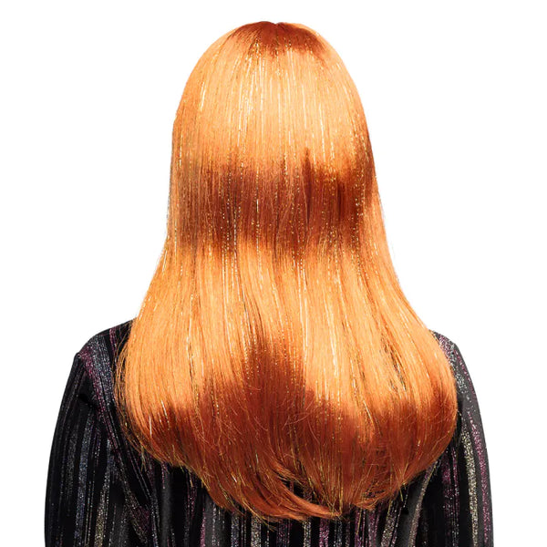 Perücke Grace | Glitzer Kupfer