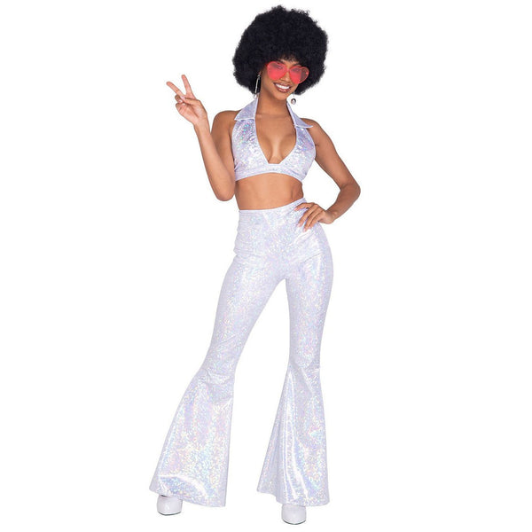 Disco Kostüm - Für Damen - Weiß