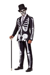 Suitmeister | Skelett Grunge Schwarz | Halloweenkostüm für Herren
