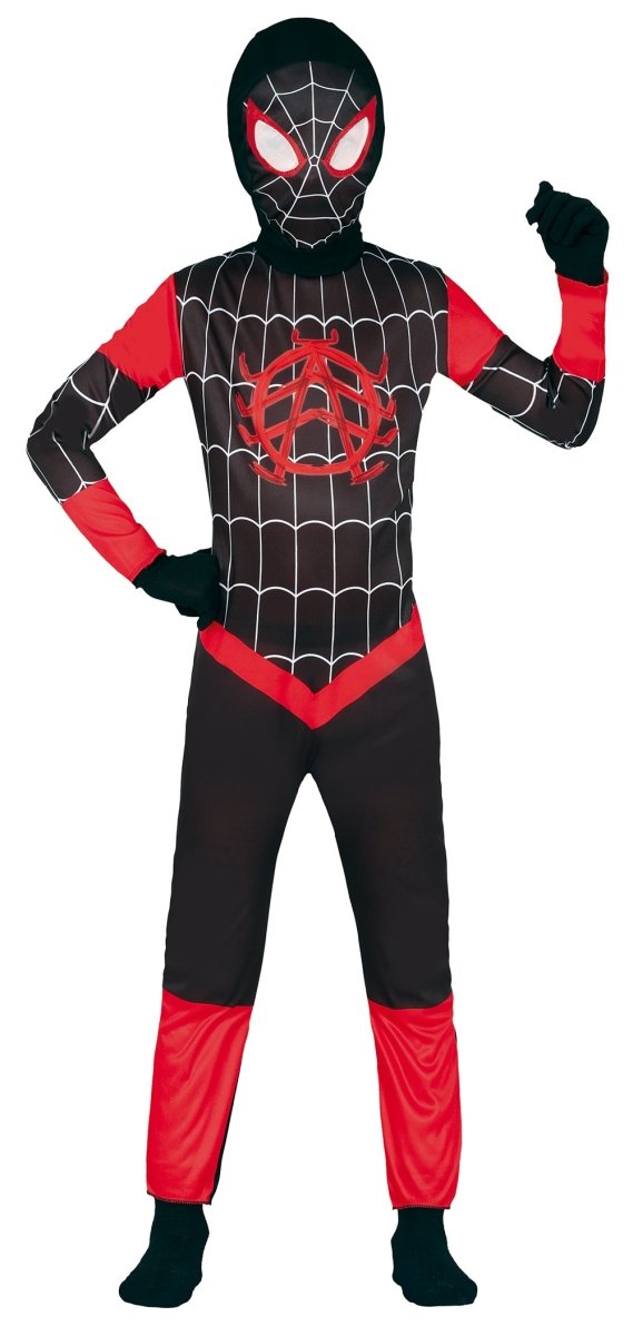Spider-Man-Kostüm Schwarz/Rot für Jungen – mit Maske